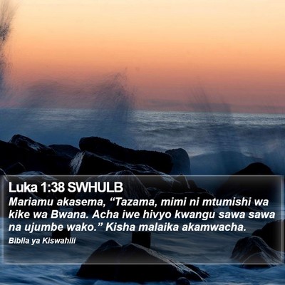Luka 1:38 SWHULB Bible Verse Image