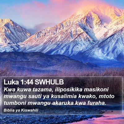 Luka 1:44 SWHULB Bible Verse Image