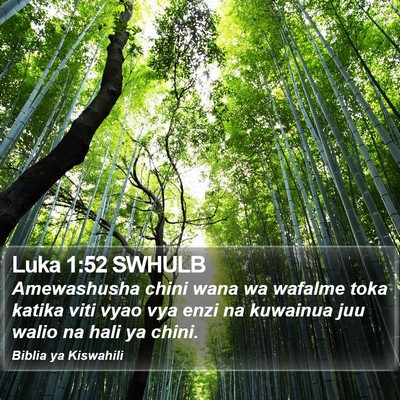 Luka 1:52 SWHULB Bible Verse Image