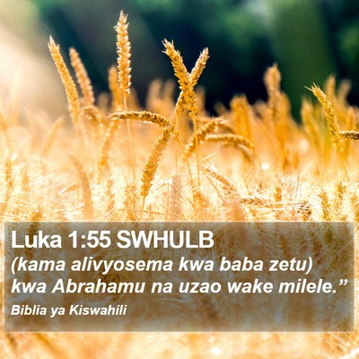 Luka 1:55 SWHULB Bible Verse Image