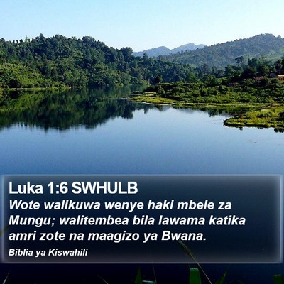 Luka 1:6 SWHULB Bible Verse Image