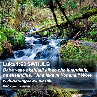 Luka 1:63 SWHULB Bible Verse Image