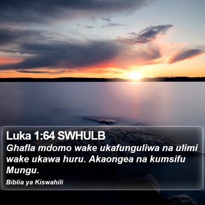 Luka 1:64 SWHULB Bible Verse Image