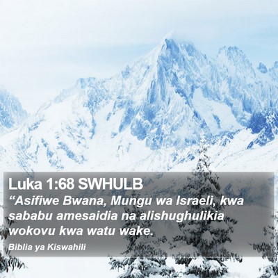 Luka 1:68 SWHULB Bible Verse Image