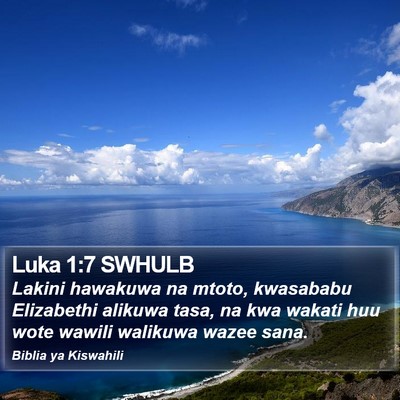 Luka 1:7 SWHULB Bible Verse Image