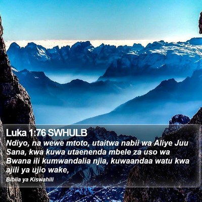Luka 1:76 SWHULB Bible Verse Image