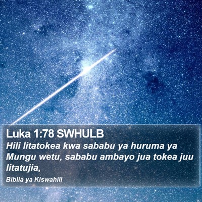 Luka 1:78 SWHULB Bible Verse Image