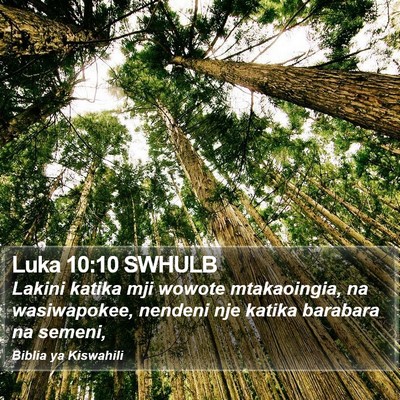 Luka 10:10 SWHULB Bible Verse Image
