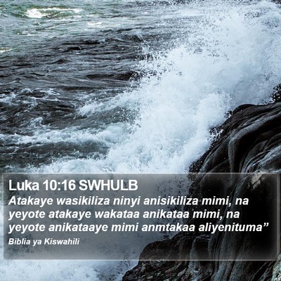 Luka 10:16 SWHULB Bible Verse Image