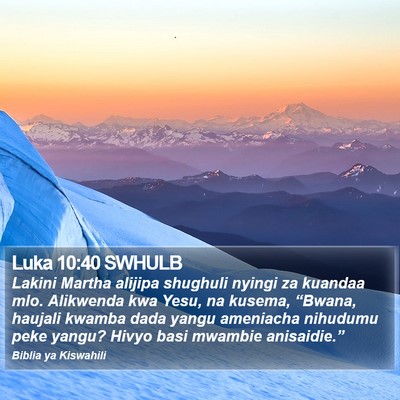 Luka 10:40 SWHULB Bible Verse Image