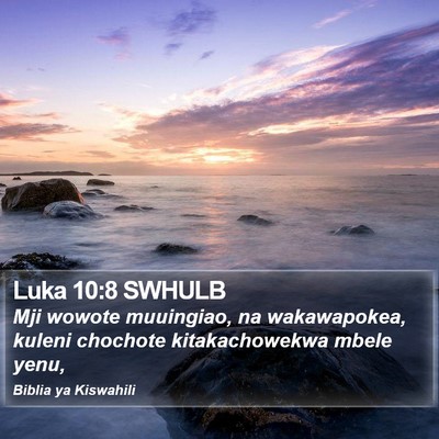 Luka 10:8 SWHULB Bible Verse Image