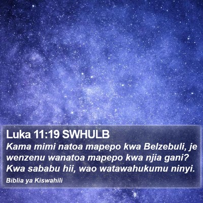 Luka 11:19 SWHULB Bible Verse Image