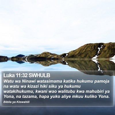 Luka 11:32 SWHULB Bible Verse Image