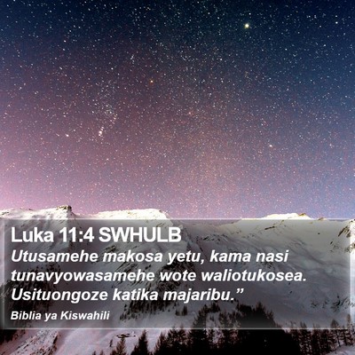 Luka 11:4 SWHULB Bible Verse Image