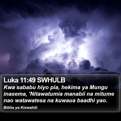 Luka 11:49 SWHULB Bible Verse Image