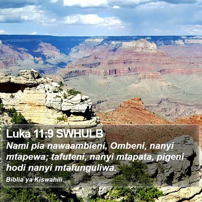 Luka 11:9 SWHULB Bible Verse Image