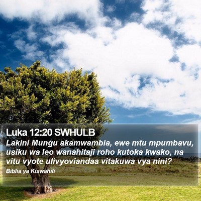 Luka 12:20 SWHULB Bible Verse Image