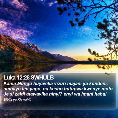Luka 12:28 SWHULB Bible Verse Image
