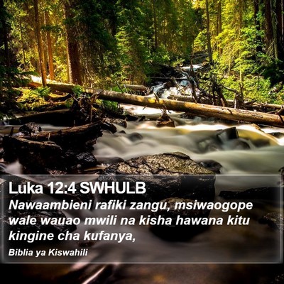 Luka 12:4 SWHULB Bible Verse Image