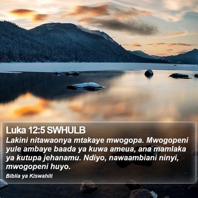 Luka 12:5 SWHULB Bible Verse Image
