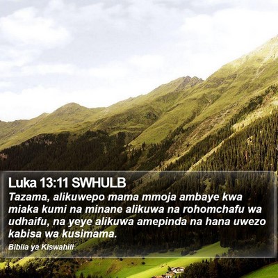 Luka 13:11 SWHULB Bible Verse Image