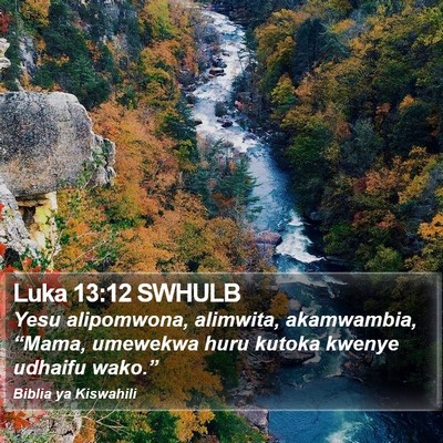 Luka 13:12 SWHULB Bible Verse Image