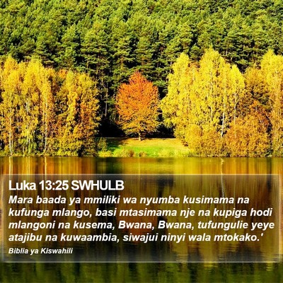Luka 13:25 SWHULB Bible Verse Image