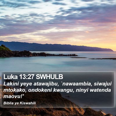 Luka 13:27 SWHULB Bible Verse Image