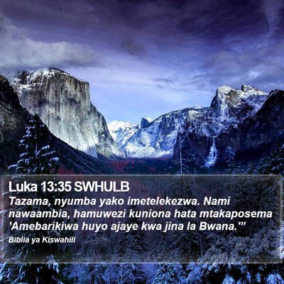 Luka 13:35 SWHULB Bible Verse Image