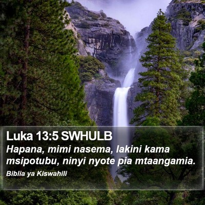 Luka 13:5 SWHULB Bible Verse Image