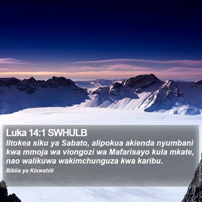 Luka 14:1 SWHULB Bible Verse Image