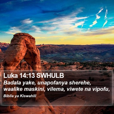 Luka 14:13 SWHULB Bible Verse Image
