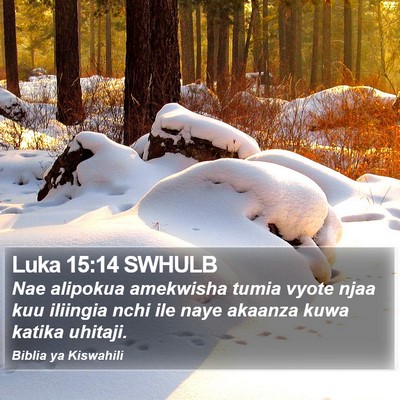Luka 15:14 SWHULB Bible Verse Image