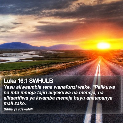 Luka 16:1 SWHULB Bible Verse Image