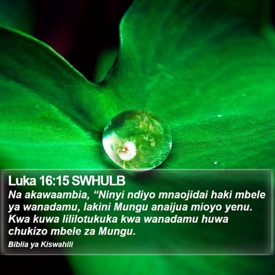 Luka 16:15 SWHULB Bible Verse Image