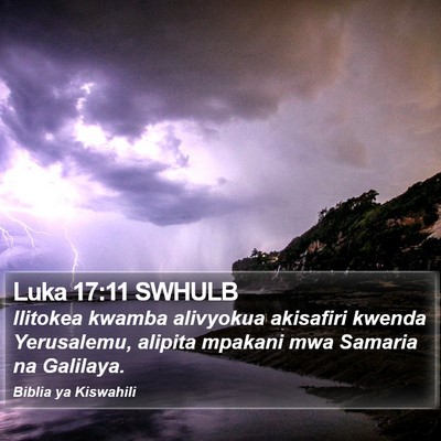 Luka 17:11 SWHULB Bible Verse Image