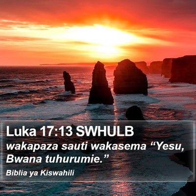 Luka 17:13 SWHULB Bible Verse Image