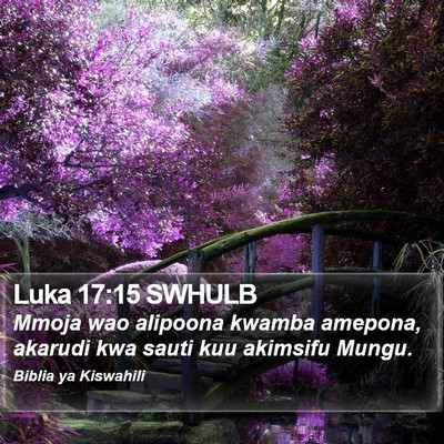 Luka 17:15 SWHULB Bible Verse Image