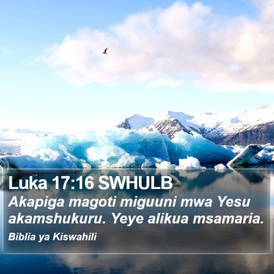 Luka 17:16 SWHULB Bible Verse Image