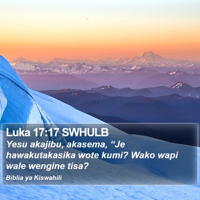 Luka 17:17 SWHULB Bible Verse Image