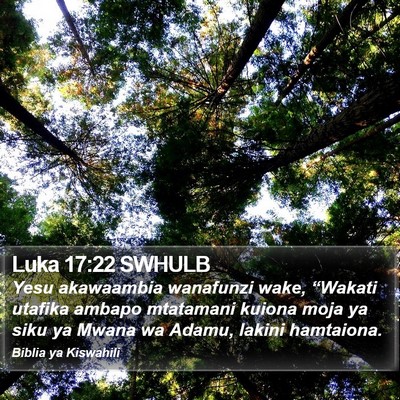 Luka 17:22 SWHULB Bible Verse Image