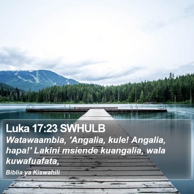 Luka 17:23 SWHULB Bible Verse Image