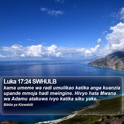 Luka 17:24 SWHULB Bible Verse Image