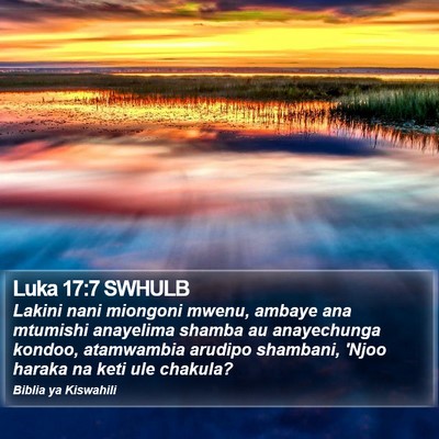 Luka 17:7 SWHULB Bible Verse Image