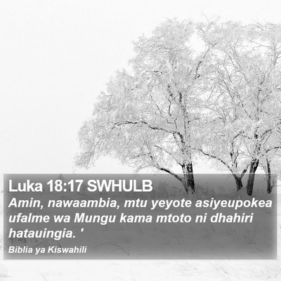 Luka 18:17 SWHULB Bible Verse Image