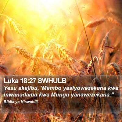 Luka 18:27 SWHULB Bible Verse Image