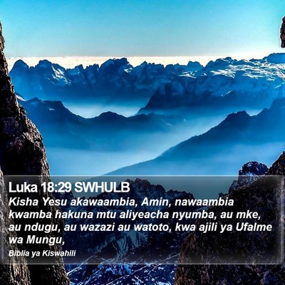 Luka 18:29 SWHULB Bible Verse Image