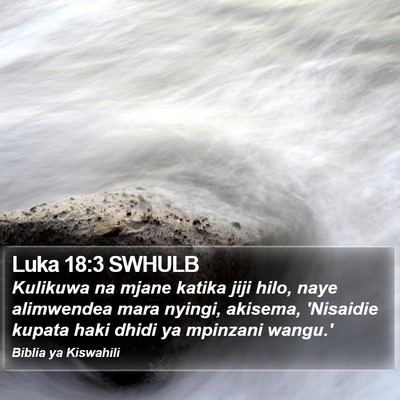 Luka 18:3 SWHULB Bible Verse Image