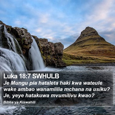 Luka 18:7 SWHULB Bible Verse Image