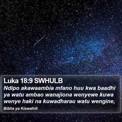 Luka 18:9 SWHULB Bible Verse Image